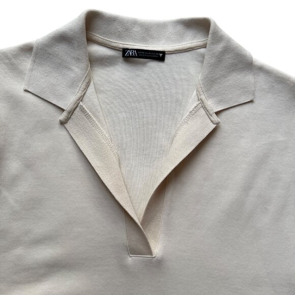 ZARA Polo Collared Shirt Dress - Picture 4 of 5